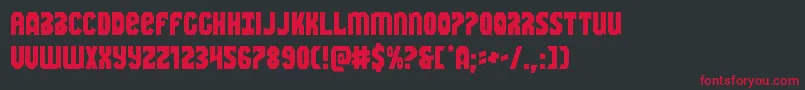 Warnation Font – Red Fonts on Black Background