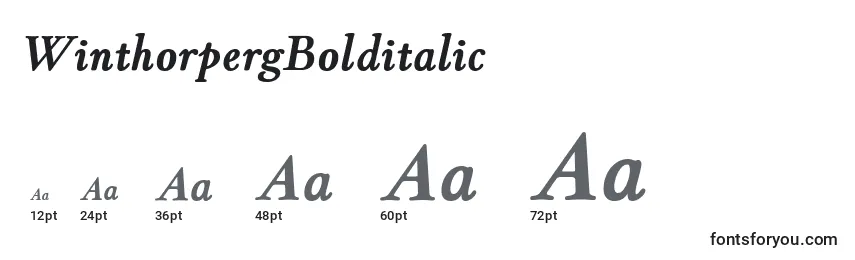 WinthorpergBolditalic Font Sizes