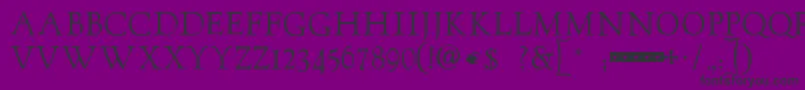 Goudytwenty Font – Black Fonts on Purple Background