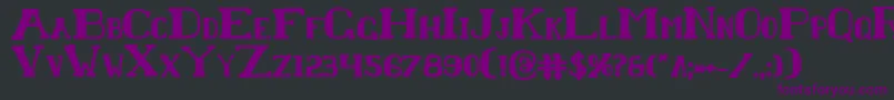 Chardinb Font – Purple Fonts on Black Background