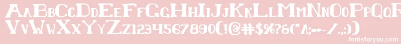 Chardinb Font – White Fonts on Pink Background