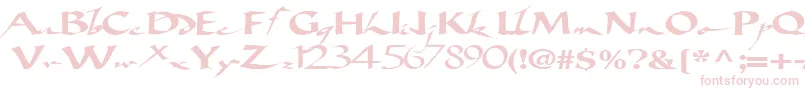 fuente Bigbrushfont19RegularTtext – Fuentes Rosadas Sobre Fondo Blanco