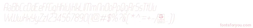 WoxModelistThinItalicDemo Font – Pink Fonts