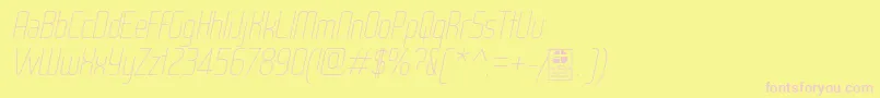 Más sobre la fuente WoxModelistThinItalicDemo fuente WoxModelistThinItalicDemo – Fuentes Rosadas Sobre Fondo Amarillo