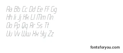 Review of the WoxModelistThinItalicDemo Font