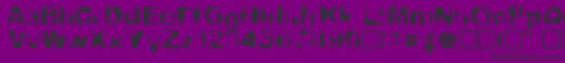 CheLava Font – Black Fonts on Purple Background