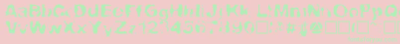 CheLava Font – Green Fonts on Pink Background