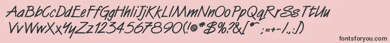 SurrealdbBold Font – Black Fonts on Pink Background