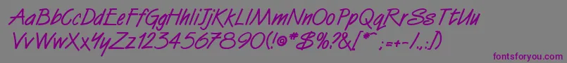 SurrealdbBold Font – Purple Fonts on Gray Background