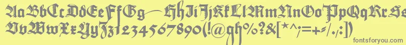 MaximilianZier Font – Gray Fonts on Yellow Background