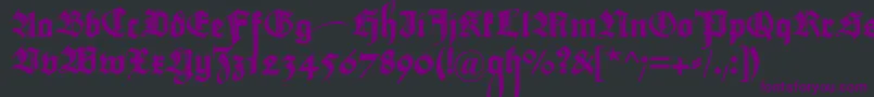 MaximilianZier Font – Purple Fonts on Black Background