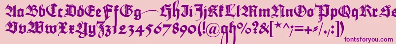 MaximilianZier Font – Purple Fonts on Pink Background