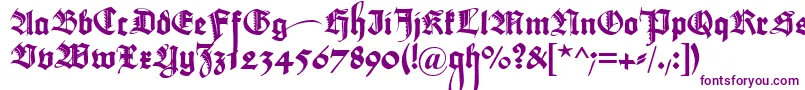 MaximilianZier Font – Purple Fonts on White Background