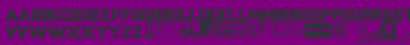 fuente ForeverBlack – Fuentes Negras Sobre Fondo Morado