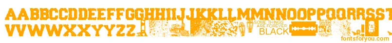 ForeverBlack Font – Orange Fonts on White Background