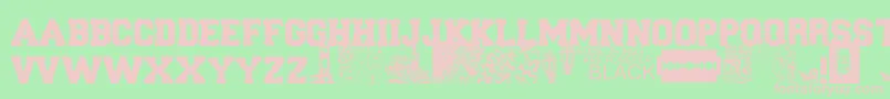 ForeverBlack Font – Pink Fonts on Green Background