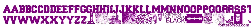 ForeverBlack Font – Purple Fonts on White Background