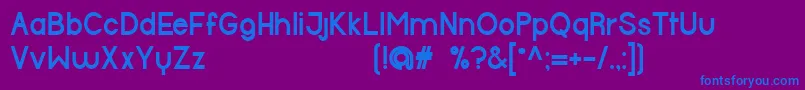 Шрифт HalfmoonBold – синие шрифты на фиолетовом фоне