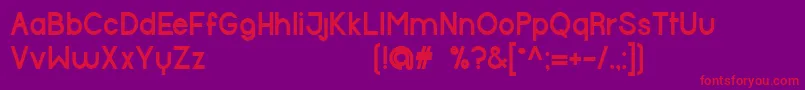 HalfmoonBold Font – Red Fonts on Purple Background