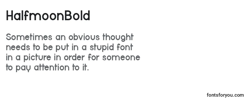 HalfmoonBold Font