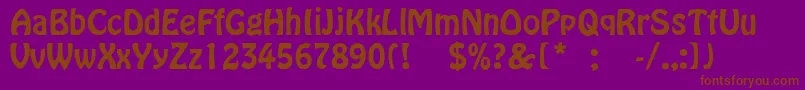 JojoThin Font – Brown Fonts on Purple Background