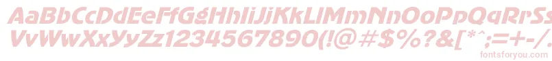 AdvergothicItalic Font – Pink Fonts on White Background