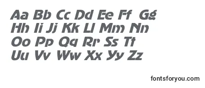 Обзор шрифта AdvergothicItalic
