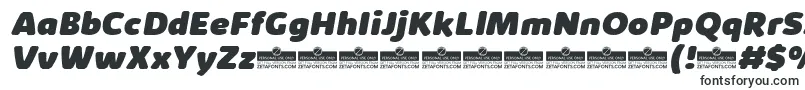 KabrioAbarthHeavyItalicTrial-fontti – Logofontit
