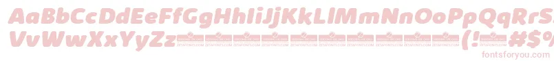 KabrioAbarthHeavyItalicTrial Font – Pink Fonts on White Background