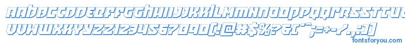 Crazyivan3Dital Font – Blue Fonts on White Background