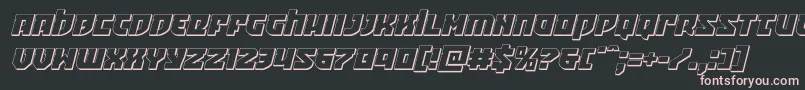 Crazyivan3Dital Font – Pink Fonts on Black Background