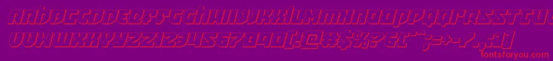 Crazyivan3Dital Font – Red Fonts on Purple Background