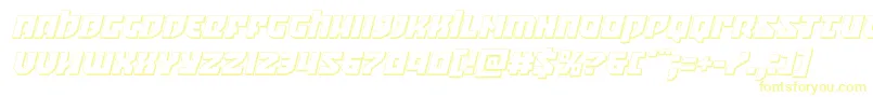 Crazyivan3Dital Font – Yellow Fonts on White Background