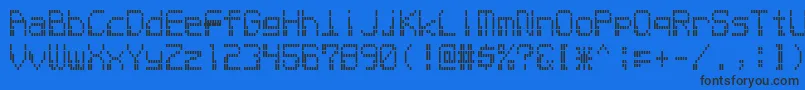 Шрифт Electron8f – чёрные шрифты на синем фоне