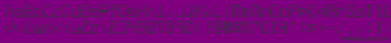 Electron8f-Schriftart – Schwarze Schriften auf violettem Hintergrund