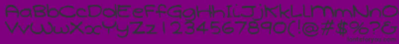 Qarolina Font – Black Fonts on Purple Background