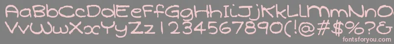 Qarolina Font – Pink Fonts on Gray Background