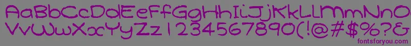 Qarolina Font – Purple Fonts on Gray Background
