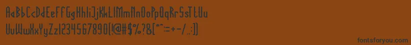 TheInnocentArmy Font – Black Fonts on Brown Background