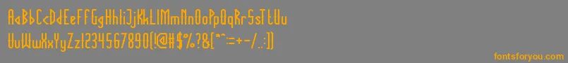 TheInnocentArmy Font – Orange Fonts on Gray Background