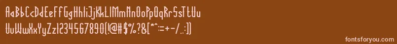 TheInnocentArmy Font – Pink Fonts on Brown Background