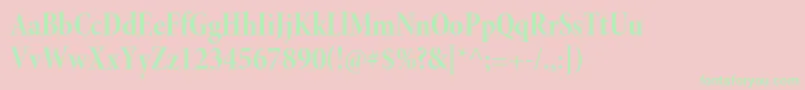 MinionproBoldcndisp Font – Green Fonts on Pink Background