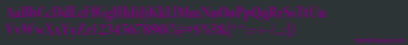 MinionproBoldcndisp Font – Purple Fonts on Black Background