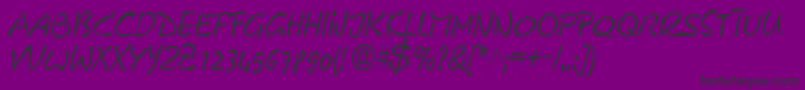 GeFreeForm Font – Black Fonts on Purple Background