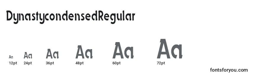 DynastycondensedRegular Font Sizes