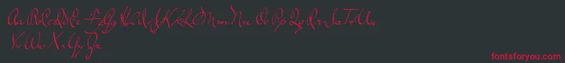 TheLoyalist Font – Red Fonts on Black Background