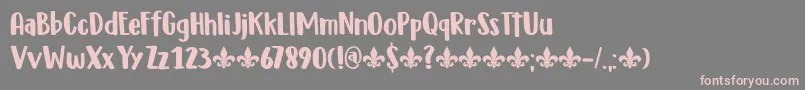 DkMillefeuille Font – Pink Fonts on Gray Background