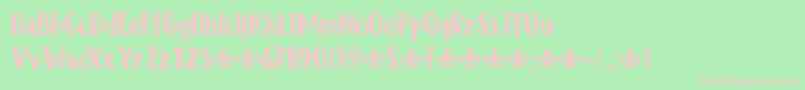 DkMillefeuille Font – Pink Fonts on Green Background