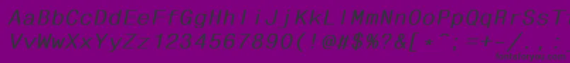 Fhdlbi Font – Black Fonts on Purple Background