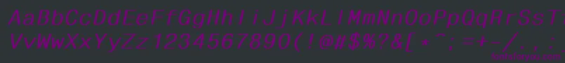 Шрифт Fhdlbi – фиолетовые шрифты на чёрном фоне